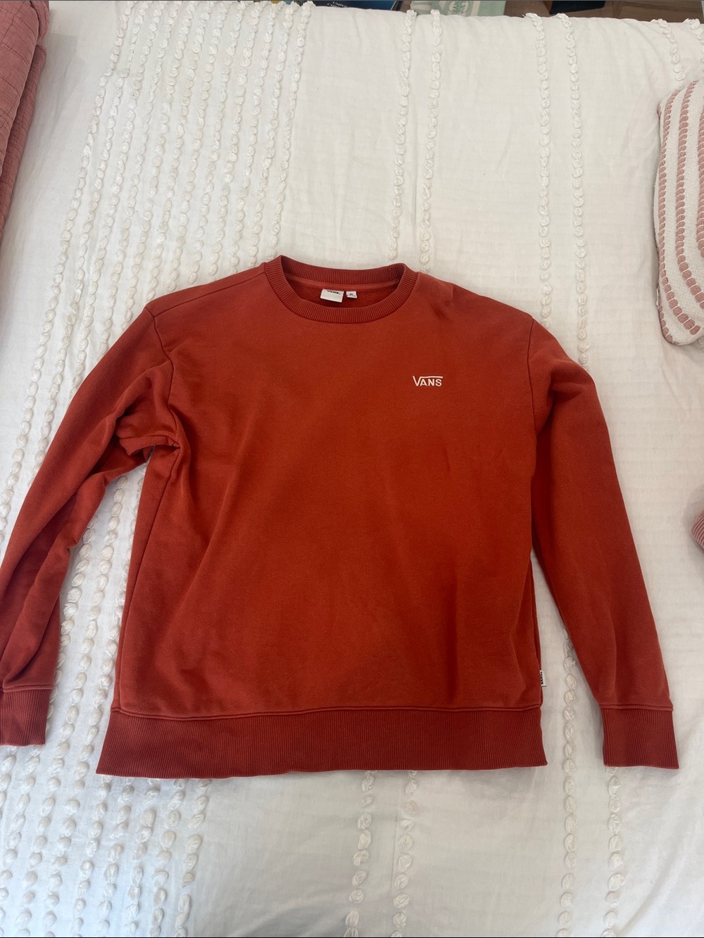 Vans Women's Crewneck Sweatshirt in Rust